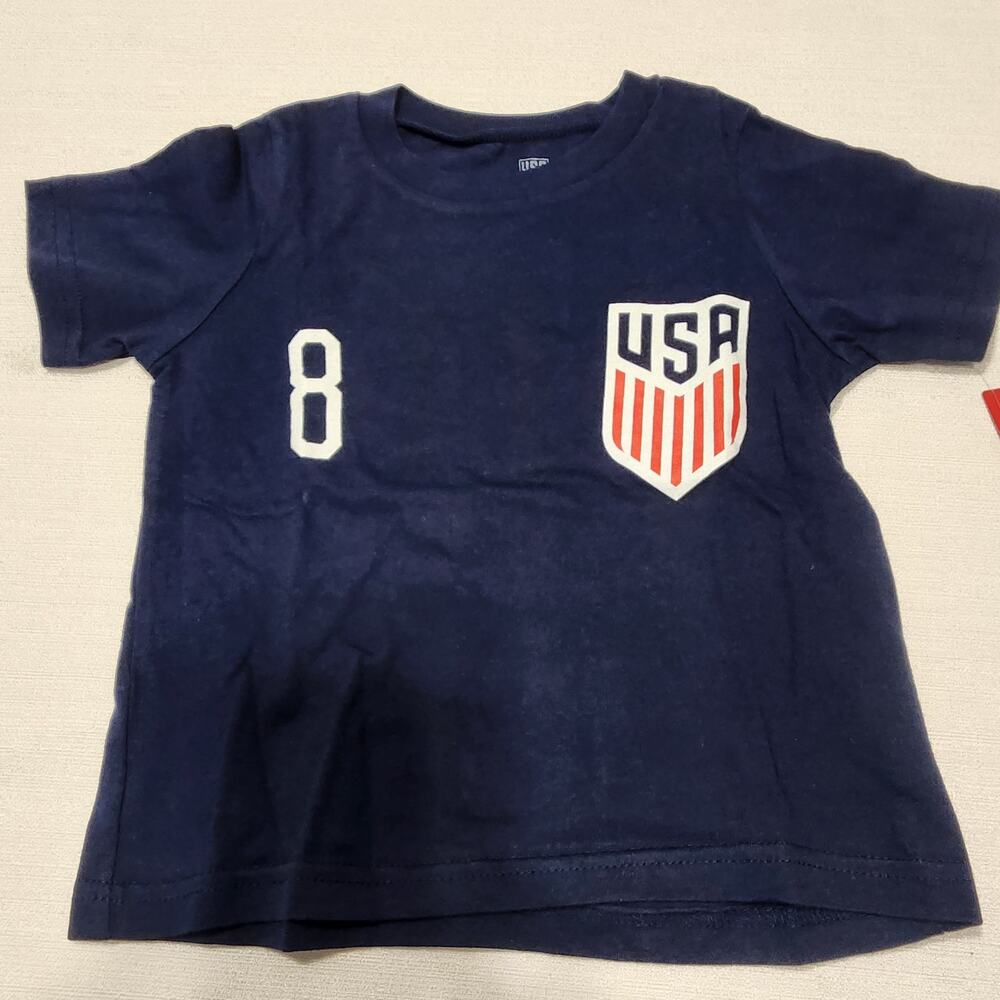 Mckennie Weston number 8 USA national team shirt Toddler 2T